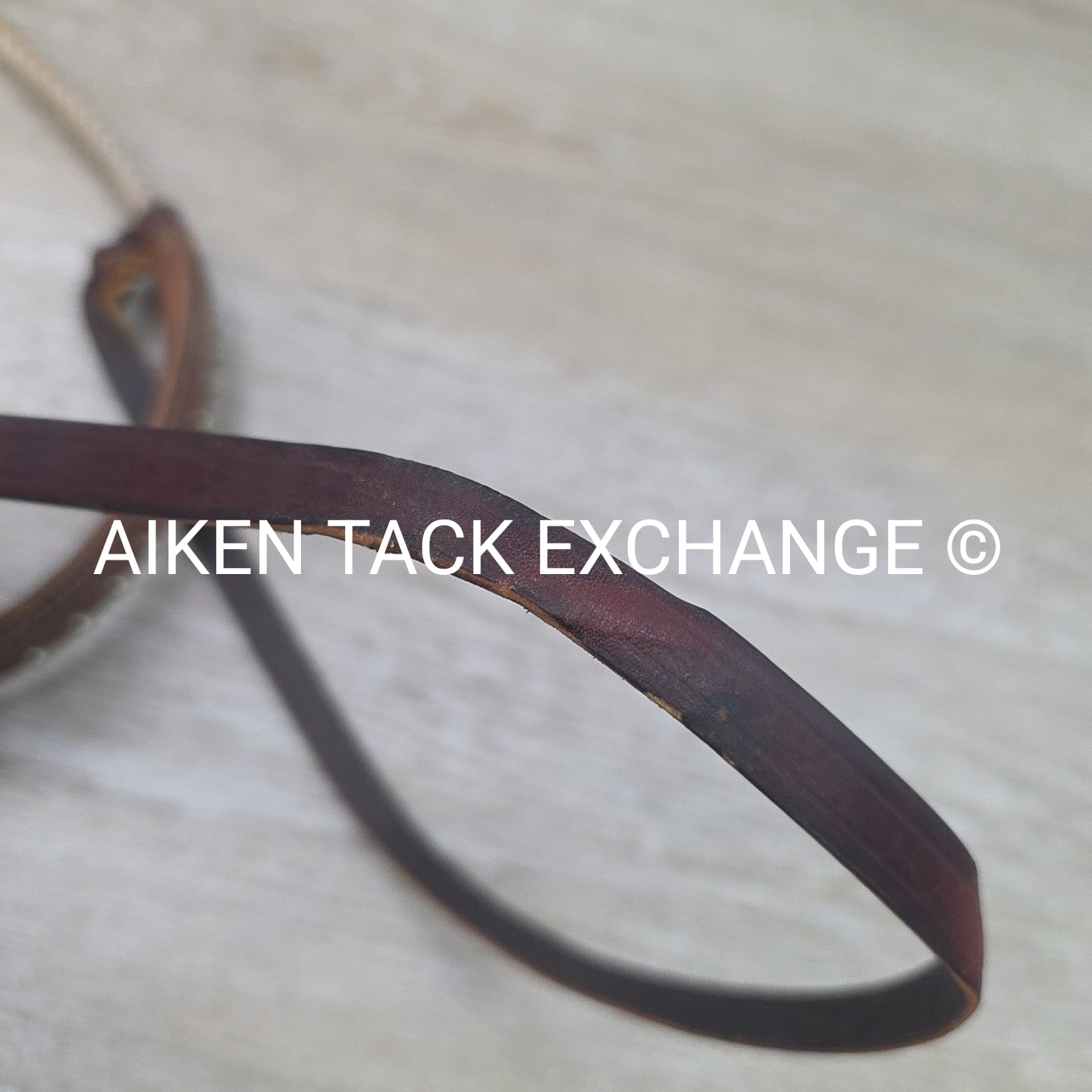 Martin Saddlery Leather Covered Rope Tie Down Noseband