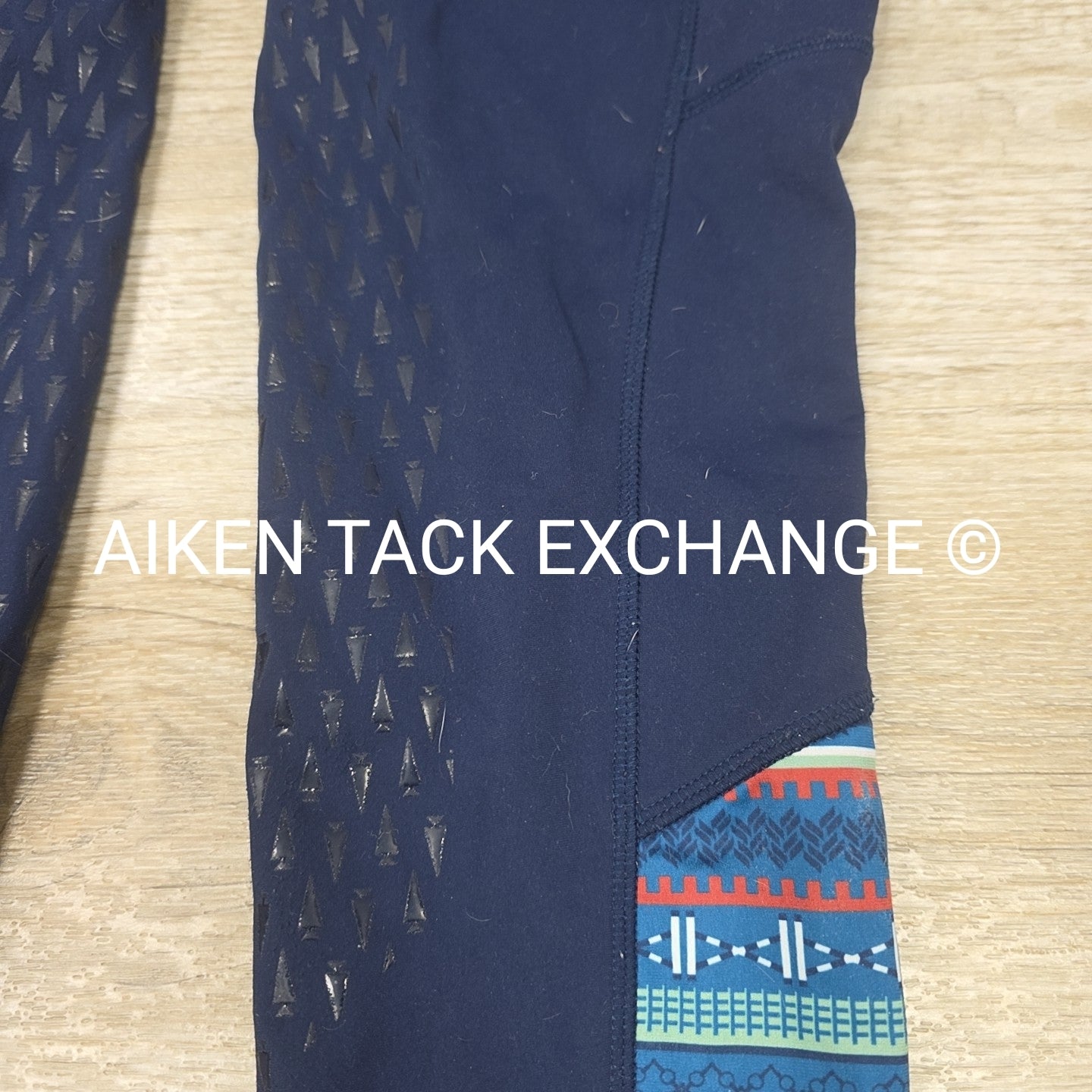 Kerrits Fleece Lite Silicone Grip Knee Patch Tights, Size Medium