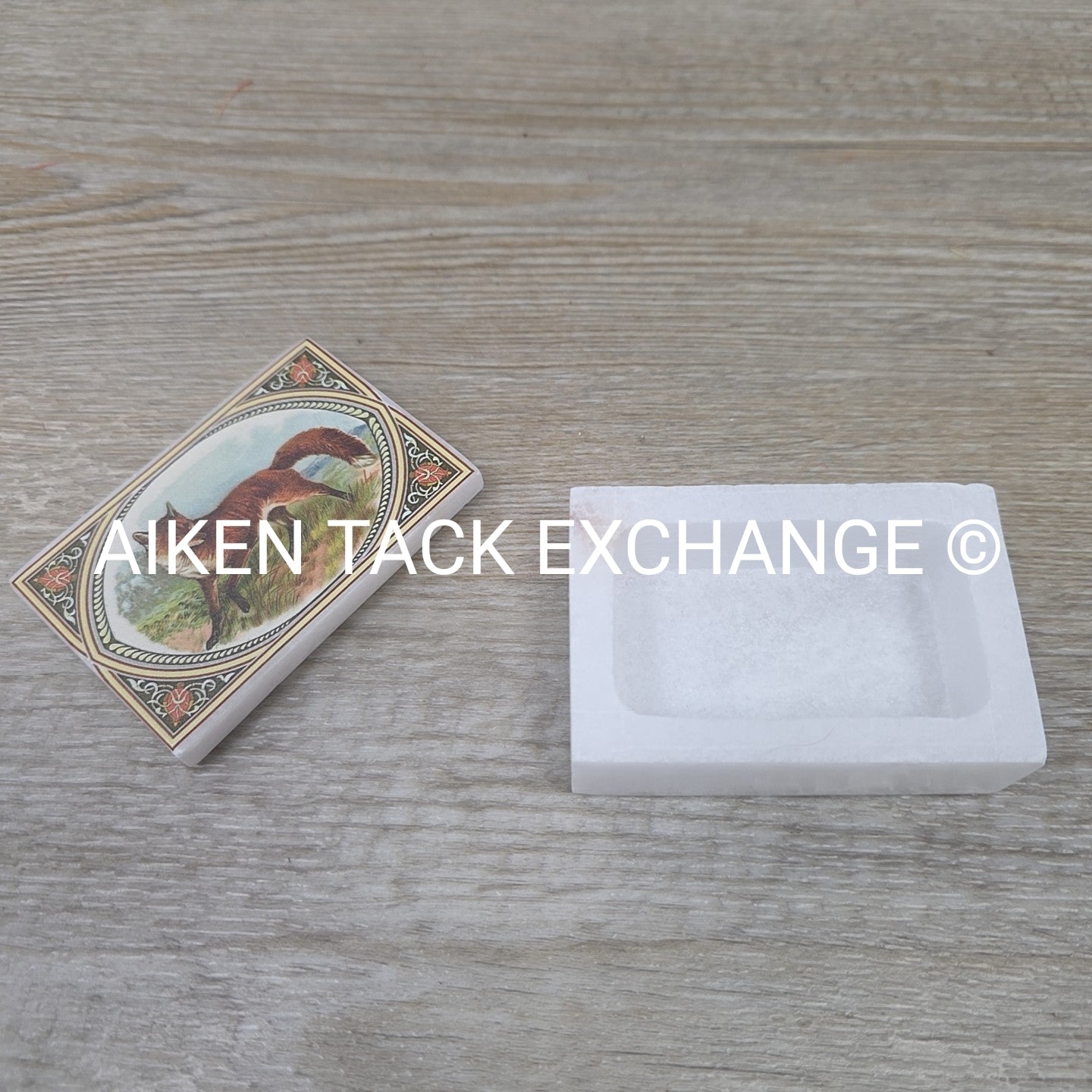 Stone Trinket Box with Fox