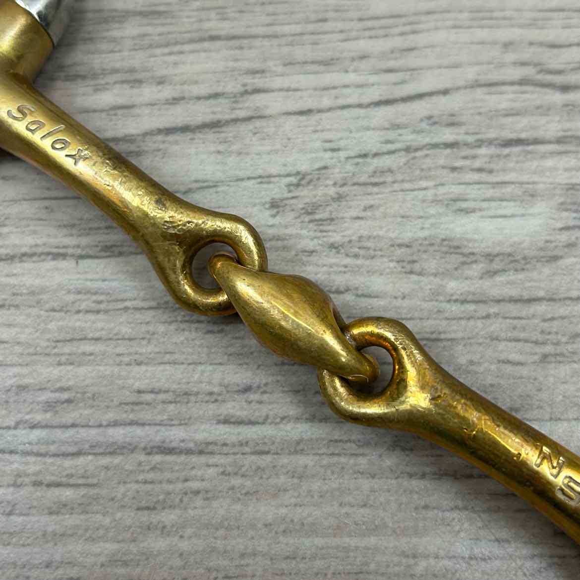 Neue Schule Trans Angled Lozenge Eggbutt Bradoon Bit 4.75"