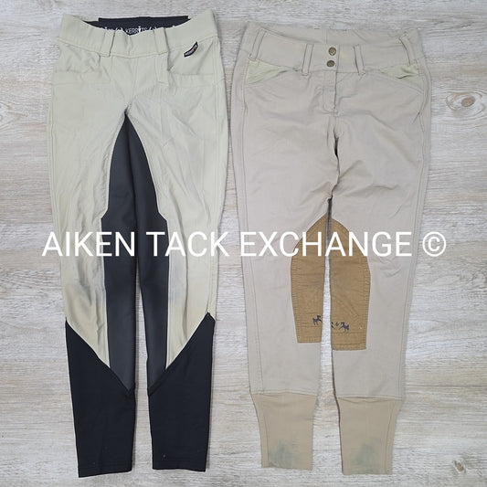 BARGAIN BUNDLE: Equine Couture Knee Patch Breeches, 26 & Kerrits Full Seat Breec
