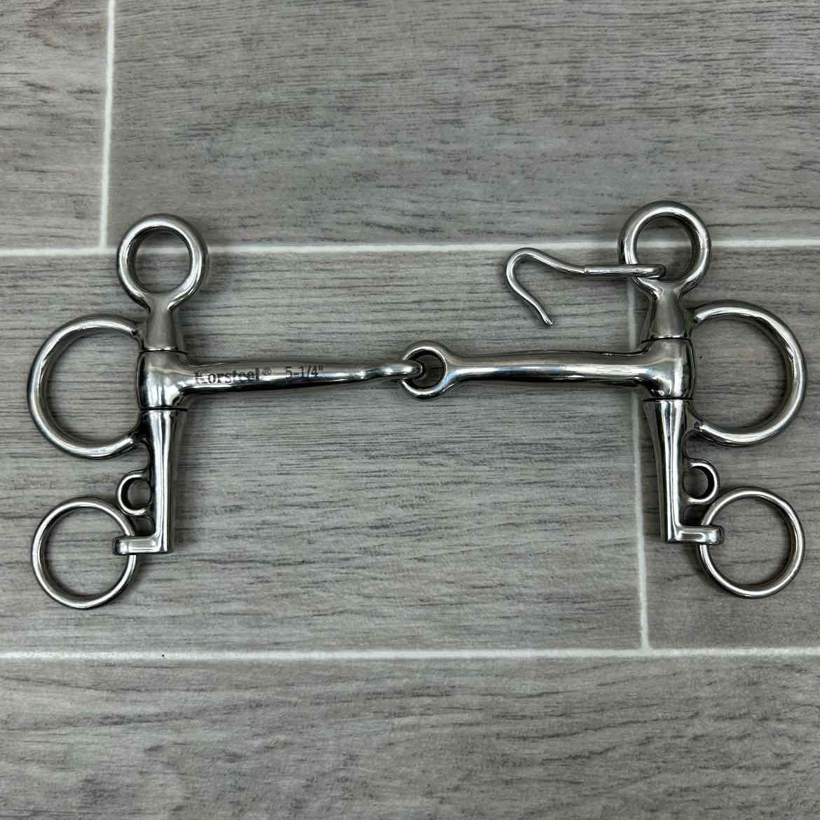 Korsteel Single Joint Short Shank Pelham Bit 5.25"