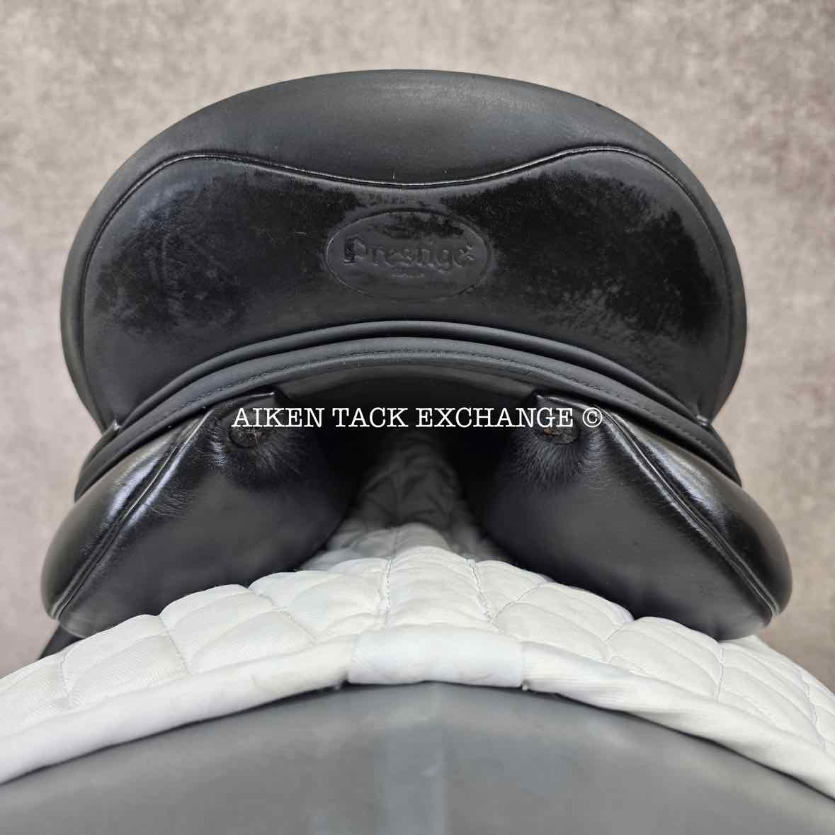 2005 Prestige Optimax Dressage Saddle, 18" Seat, 34 Tree - M/MW, Wool Flocked Panels