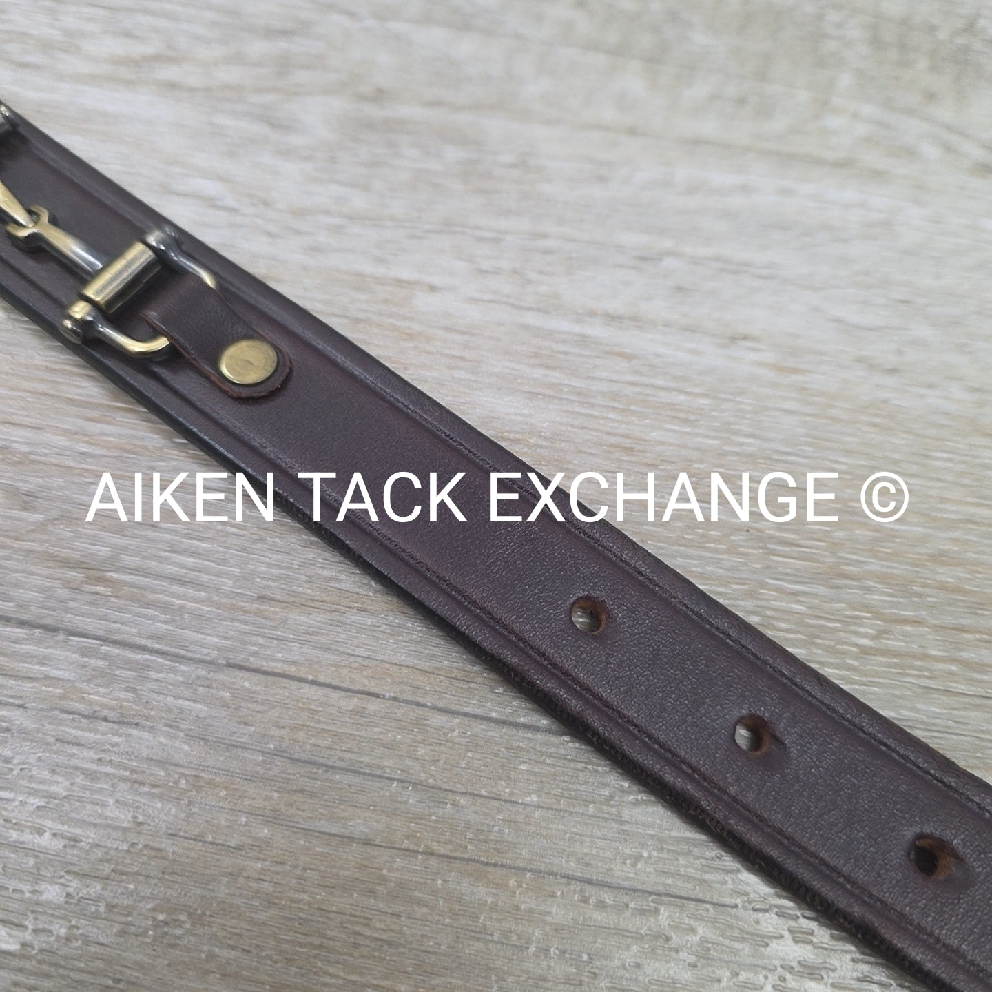 Tory Leather Snaffle Bit Belt, Brown, 34