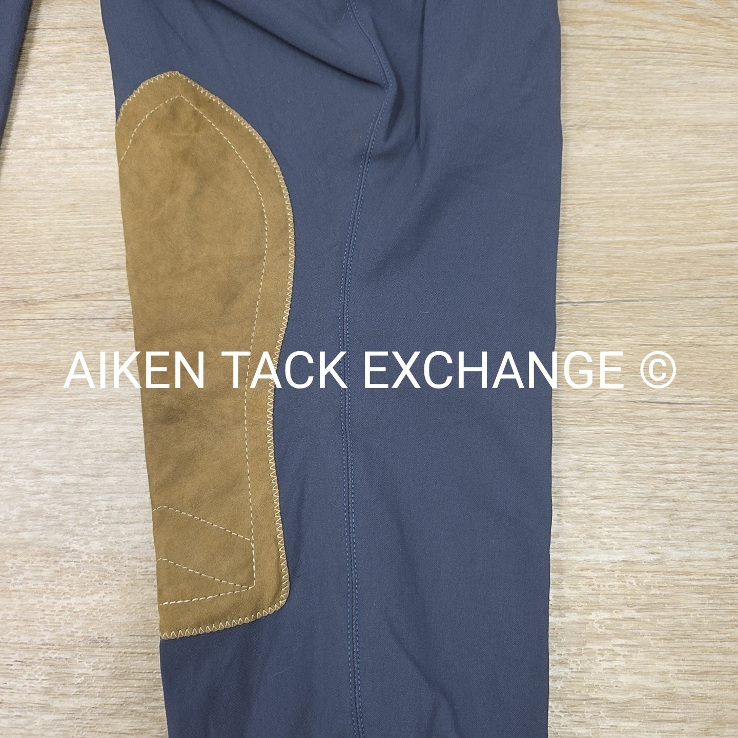 Tailored Sportsman Trophy Hunter Knee Patch Breeches in French Blue, Women's 32