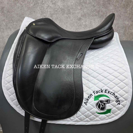 1999 Childeric DAC Monoflap Dressage Saddle, 18" Seat, 3 Flap, Wide Tree, Foam Panels