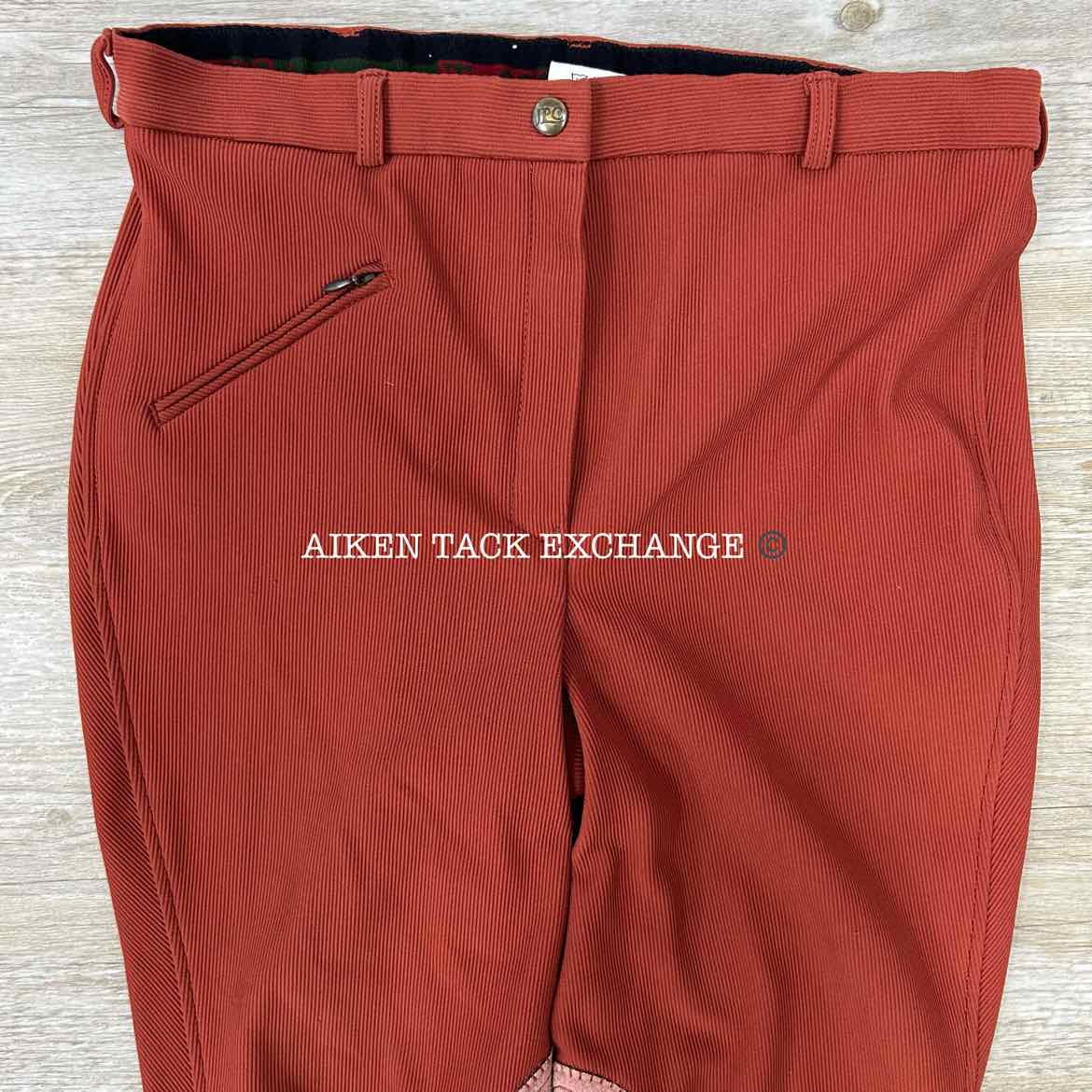 TuffRider Ribbed Knee Patch Breeches, Size 32