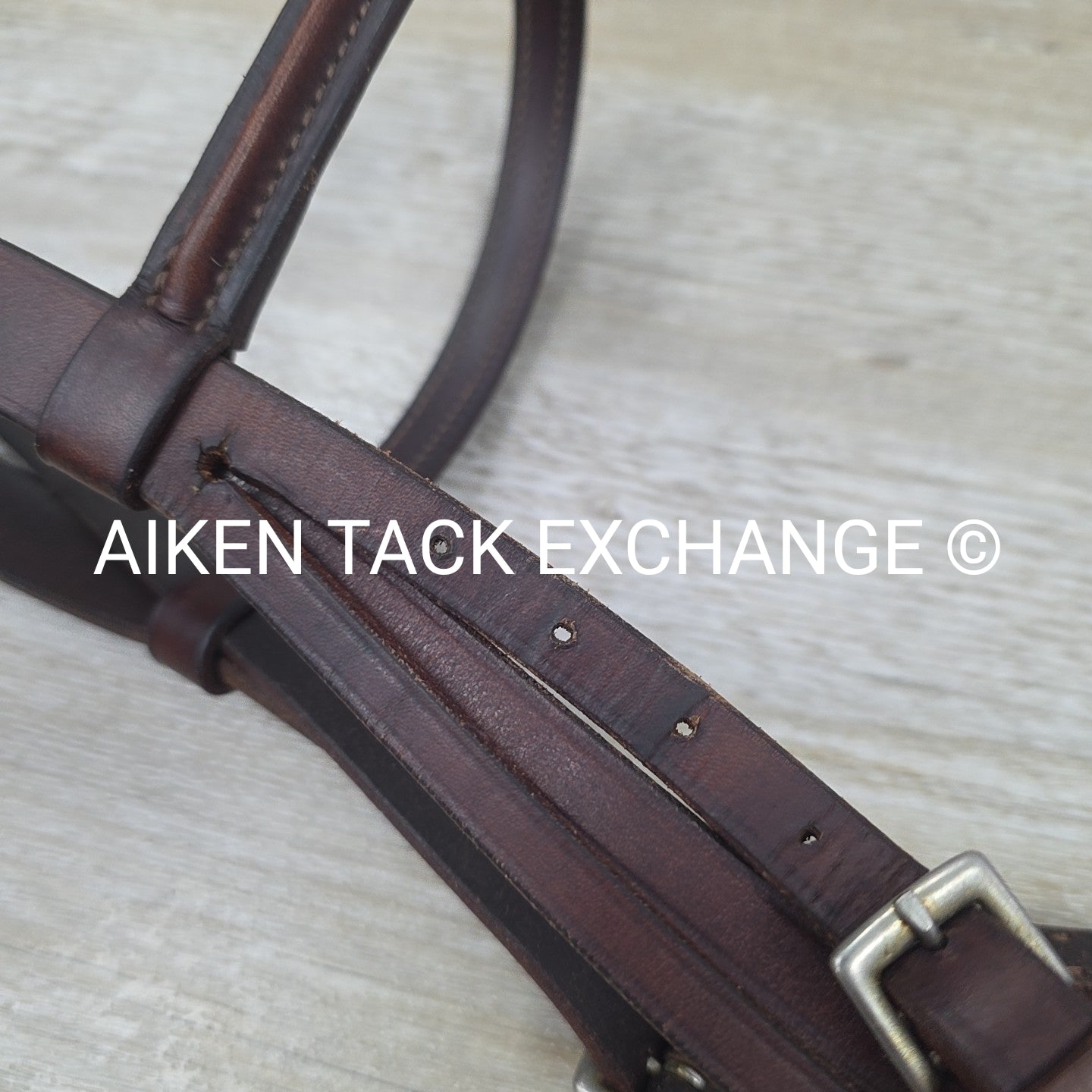 Stubben Bridle with Laced Reins, Brown, Size Full (has damage)