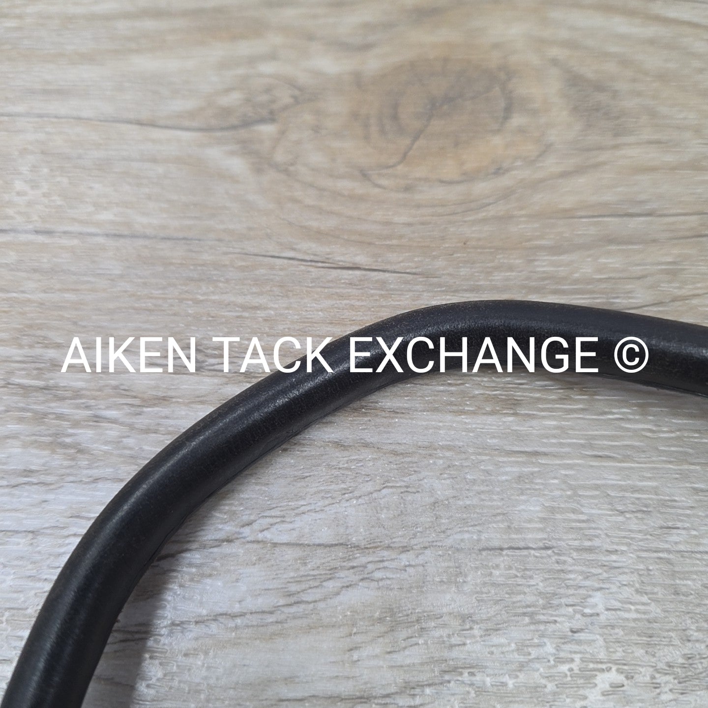 Rolled Leather Saddle Grab Strap, Black