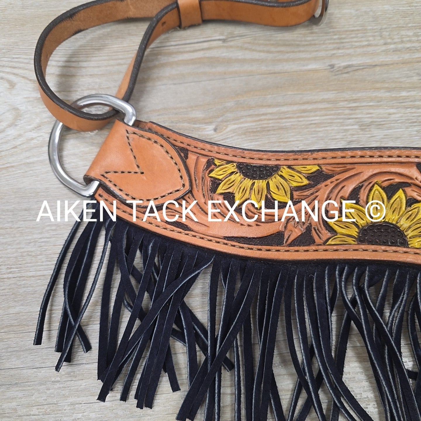 Sunflower Western Breastplate with Fringe