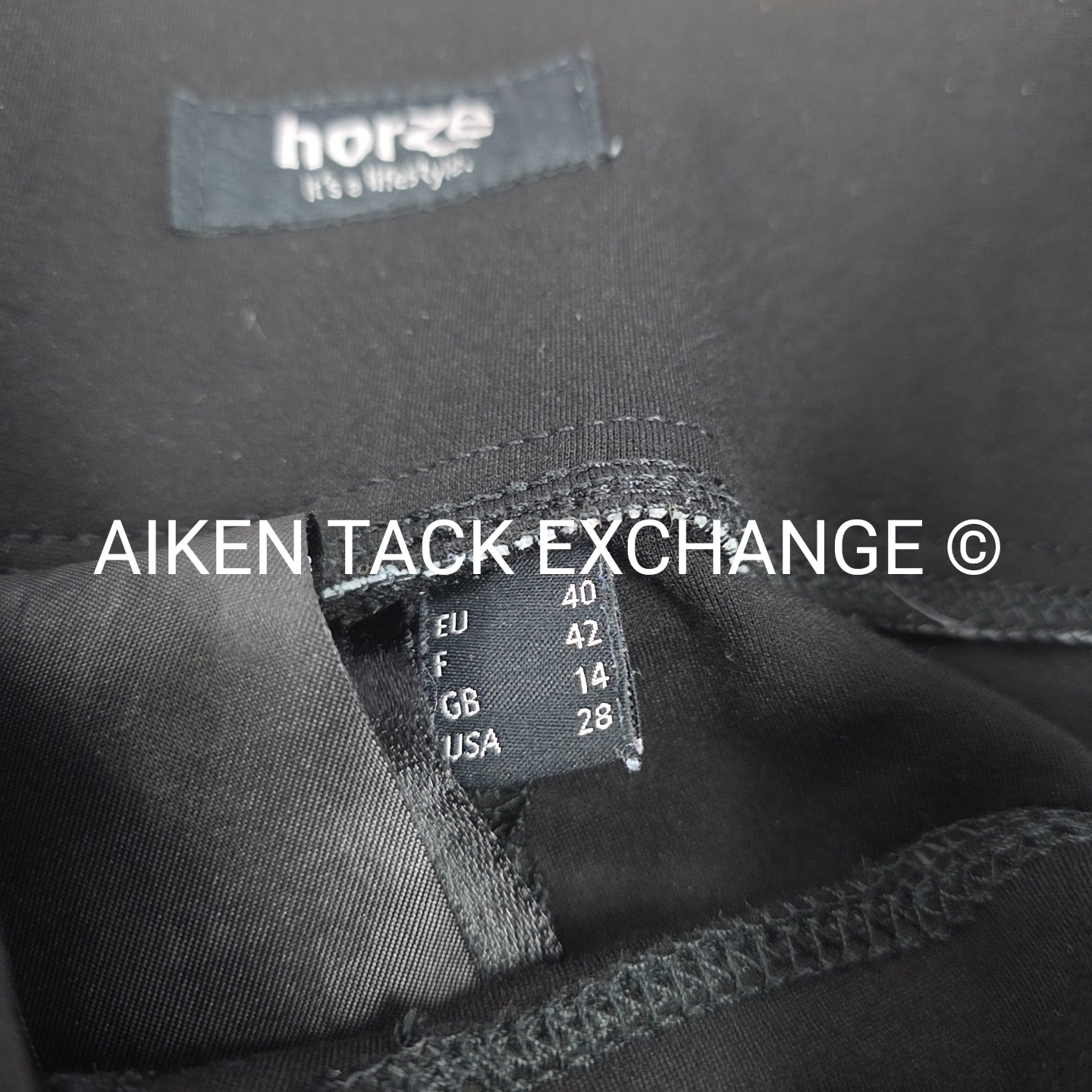 Horze Silicone Grip Thermal Full Seat Breeches, Women's 28