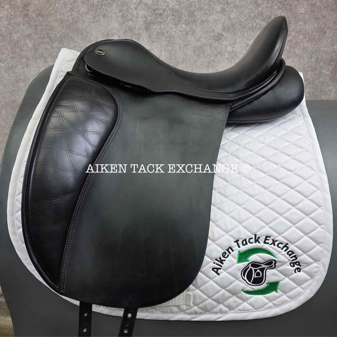 Fryso Legacy Dressage Saddle, 17.5" Seat, Wide Tree, Wool Flocked Panels