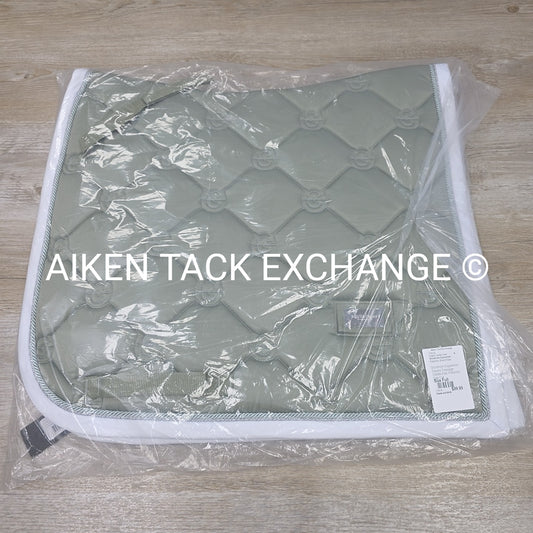 Stockholm Equestrian Square Dressage Saddle Pad, Pistachio, Size Full