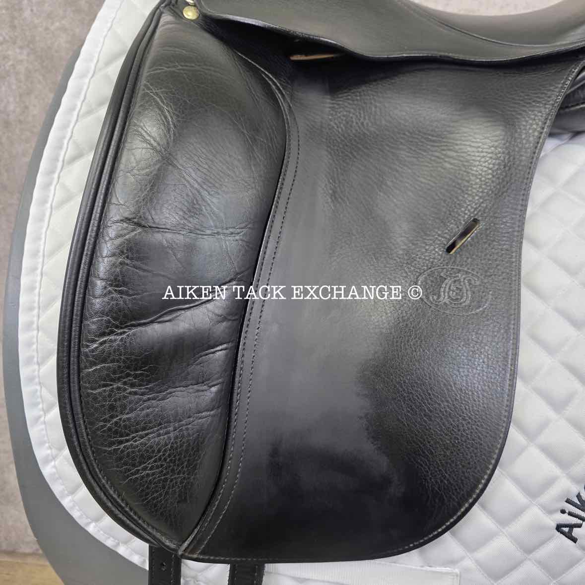 2003 Schleese JES Advanced Dressage Saddle, 17" Seat, Wide Tree, Wool Flocked Panels