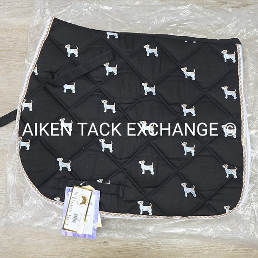 Lettia Jack Russell Embroidered All Purpose Saddle Pad