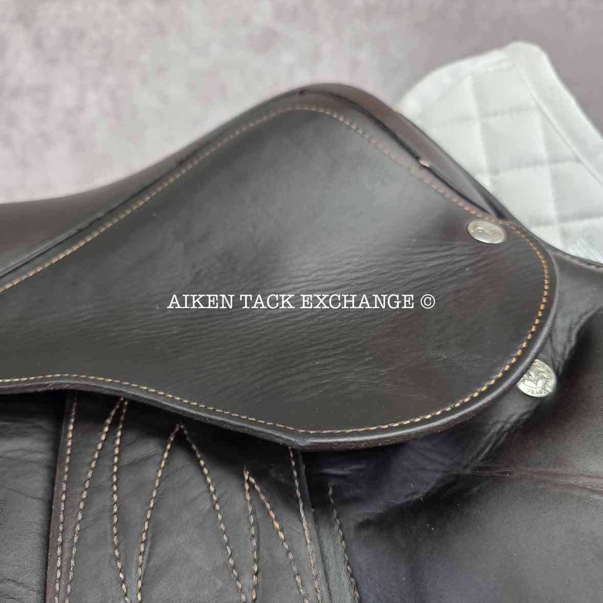 2018 Voltaire Elkton Monoflap Jump Saddle, 18.5" Seat - 2AA Flap, Medium Wide Tree, PRO Panels, Full Buffalo Leather
