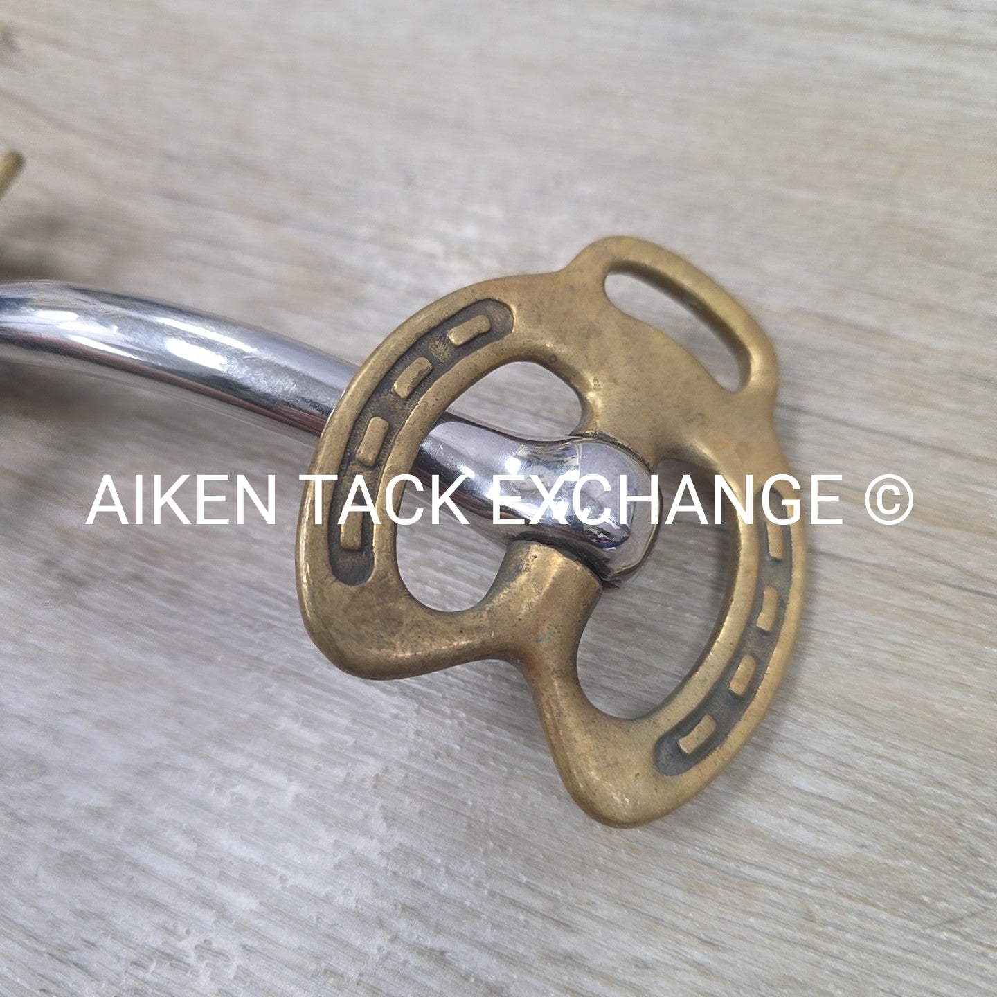 Mullen Mouth Horseshoe Stallion Bit 4.5"