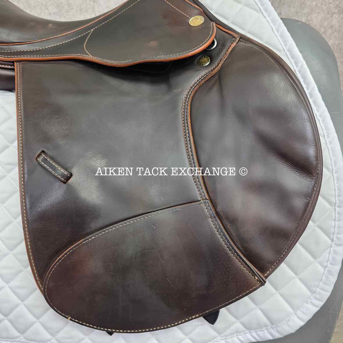 2004 Prestige Nona Garson Elite Close Contact Jump Saddle, 17" Seat, 33 Tree - Medium, Foam Panels