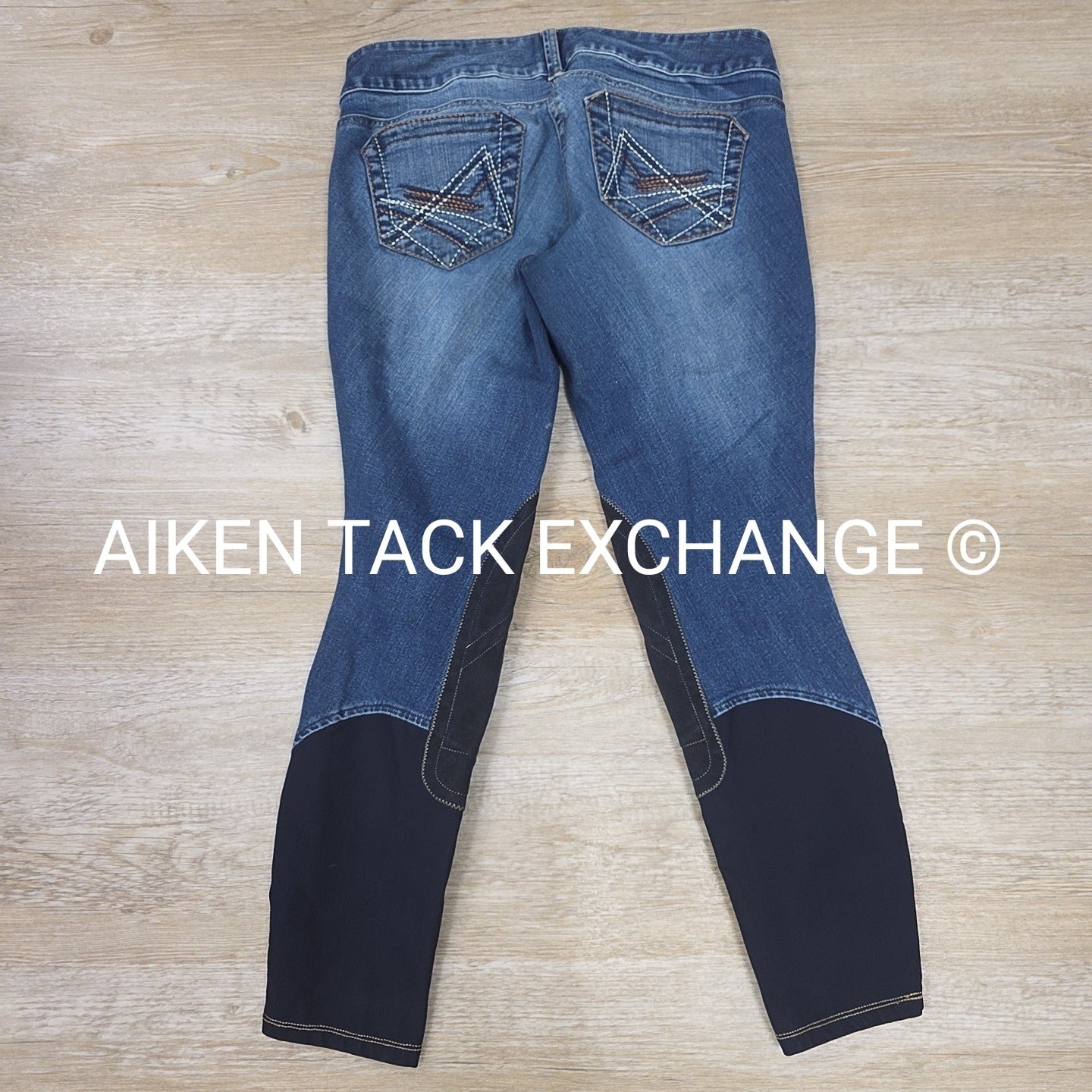 Ariat Denim Knee Patch Breeches, Size 26 R