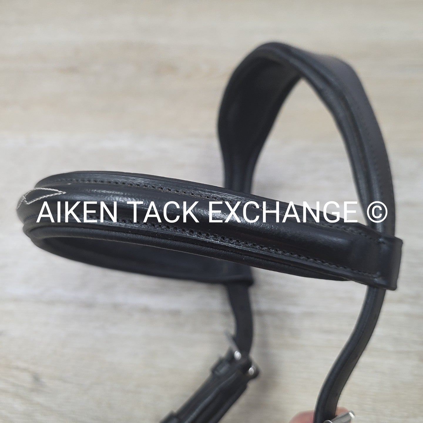 Bobby's English Tack Anatomic Bridle with Rubber Reins, Black, Size Full