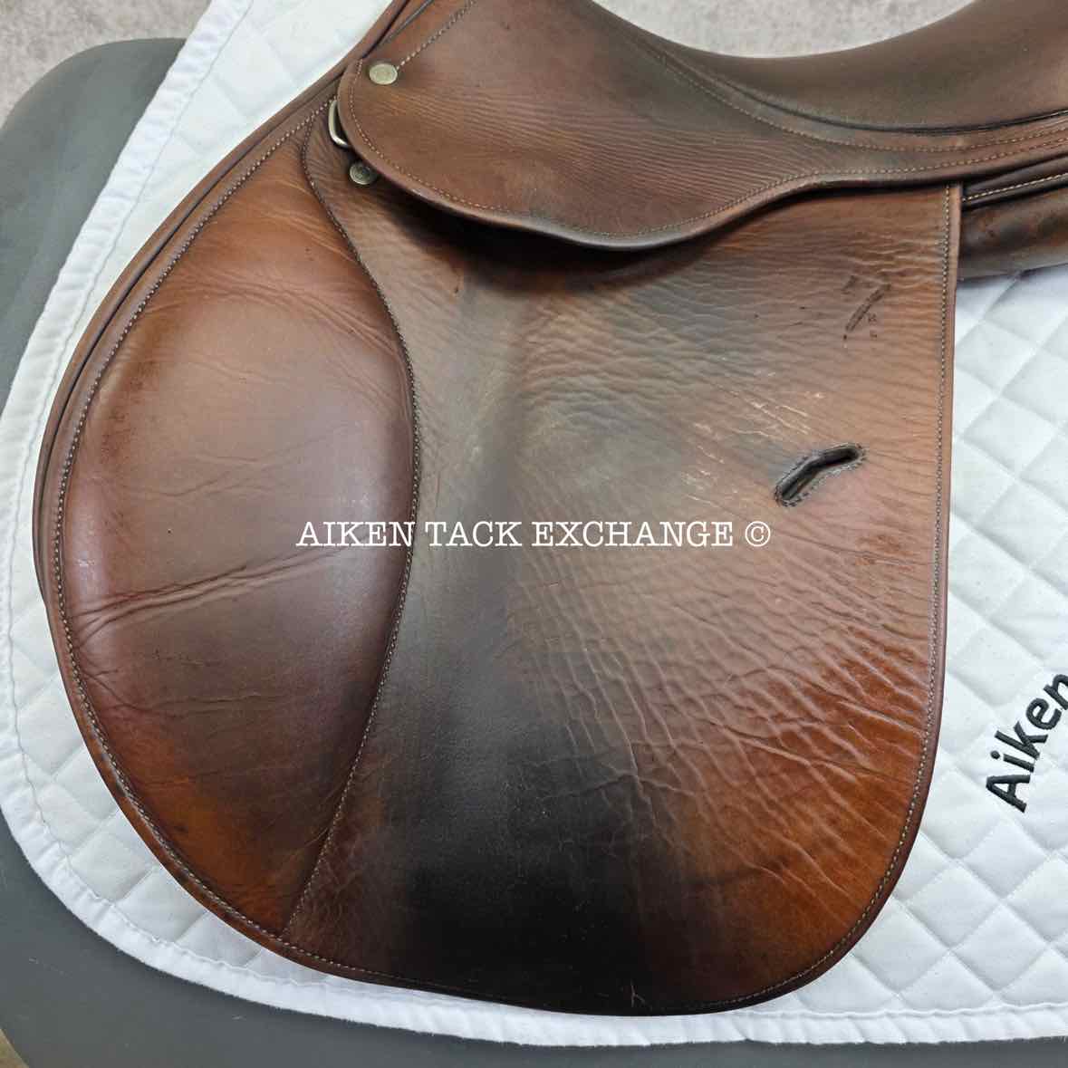 2005 Antares Close Contact Jump Saddle, 17.5" Seat - 3 Flap, Medium Wide Tree, Foam Panels, Full Buffalo Leather