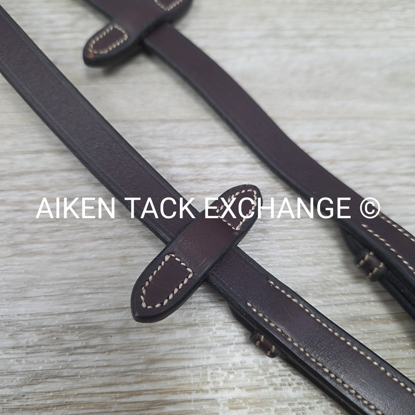 Penelope Elastic Rubber Grip Reins, Brown, 55"