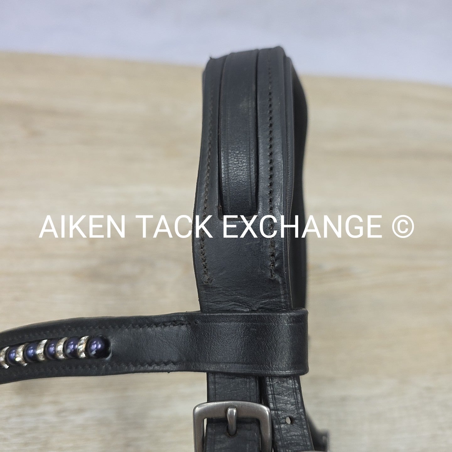 KL Select Dressage Bridle, No Reins, Black, Size Full