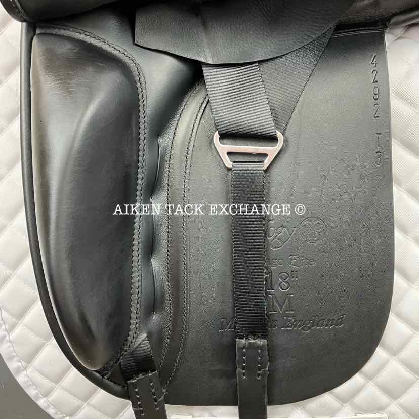 2022 Trilogy Verago Elite Dressage Saddle, 18" Seat, Medium Tree, Wool Flocked Panels