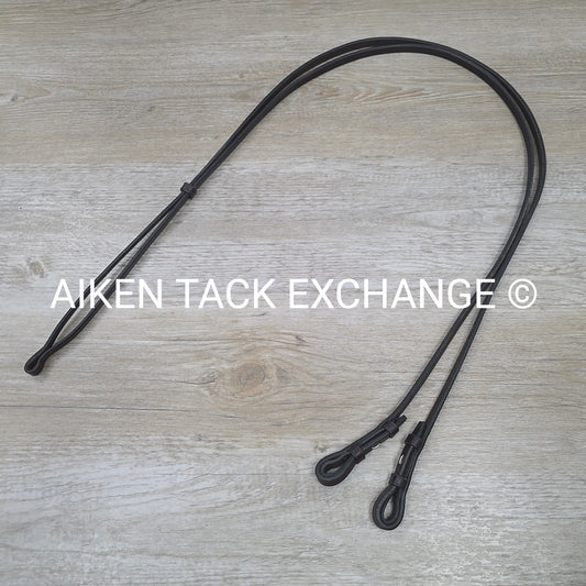 Flat Curb Rein, Brown, 52"