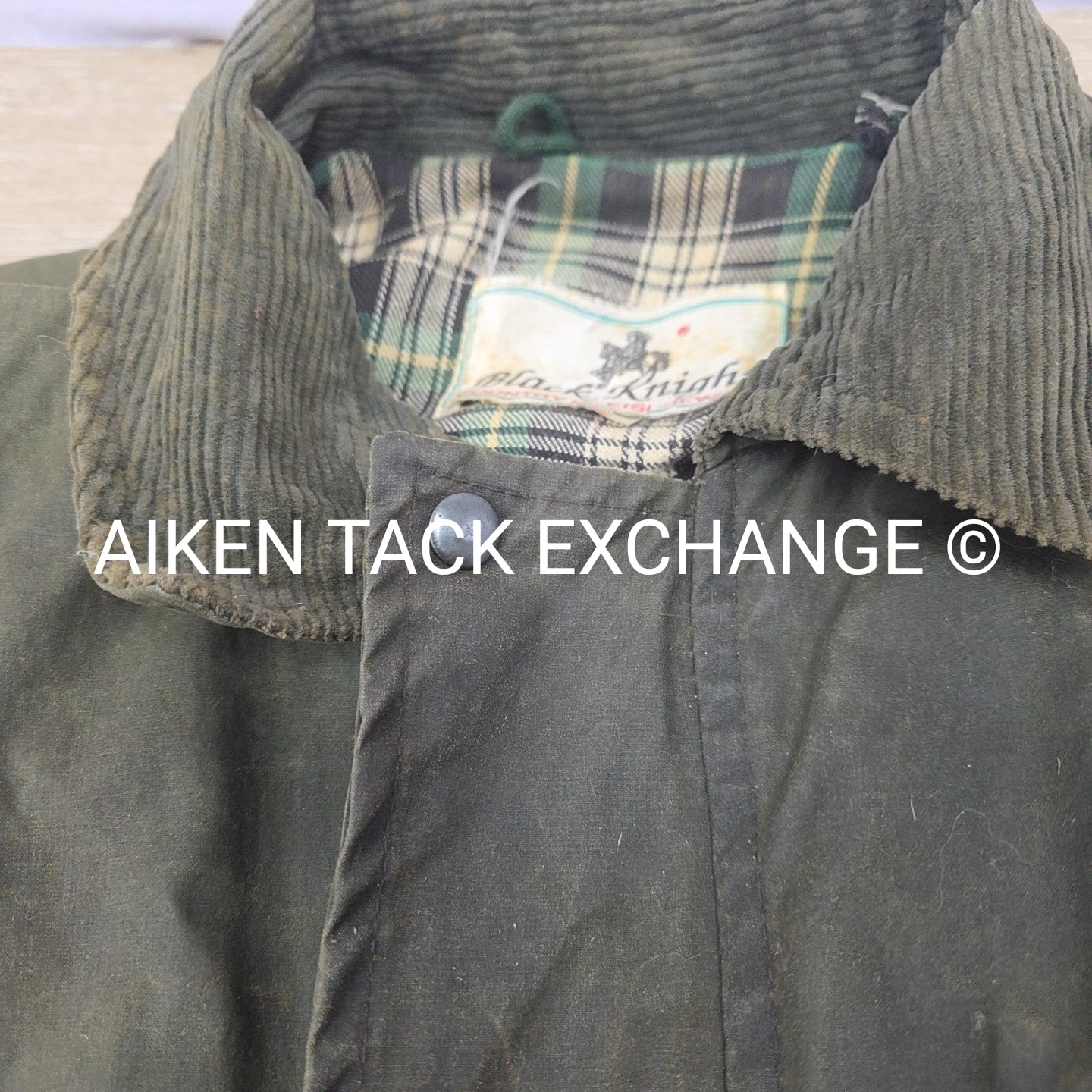 Country Leisure Wear Waxed Trench Coat, Size Large