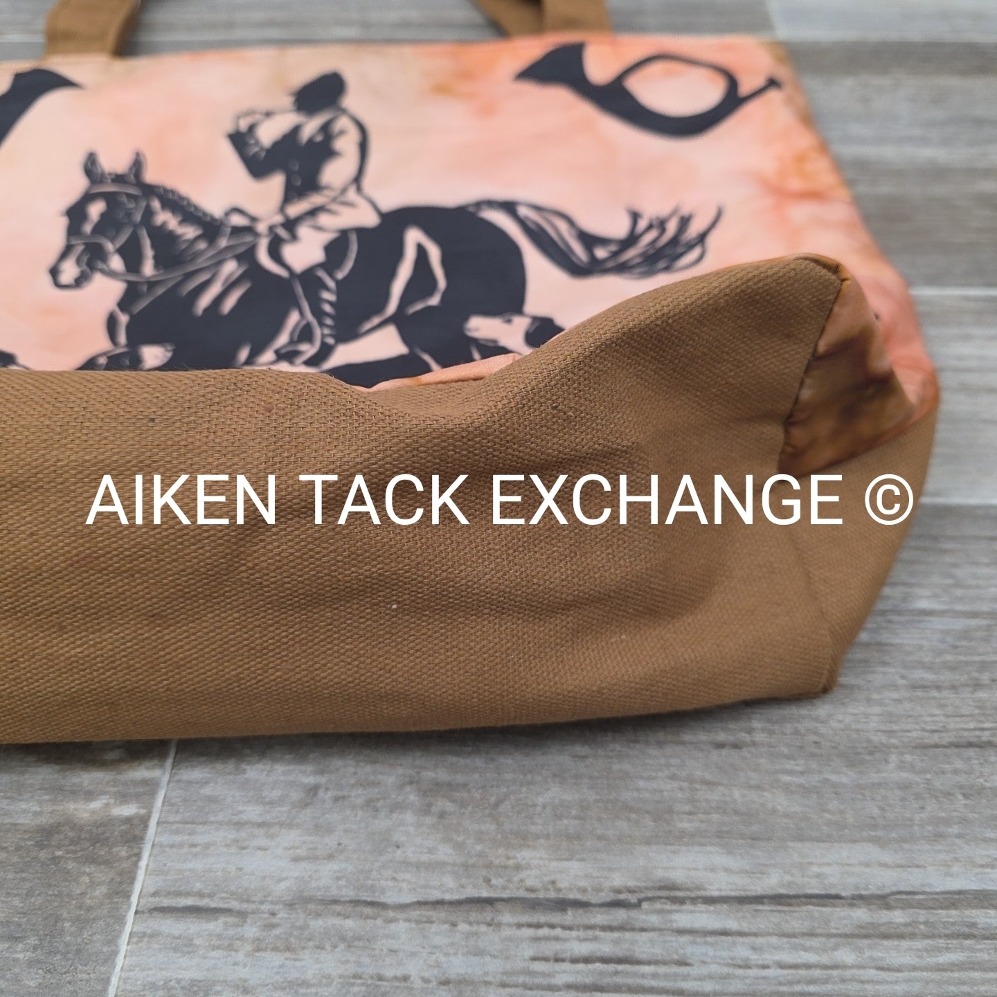 Canvas Foxhunting Tote Bag
