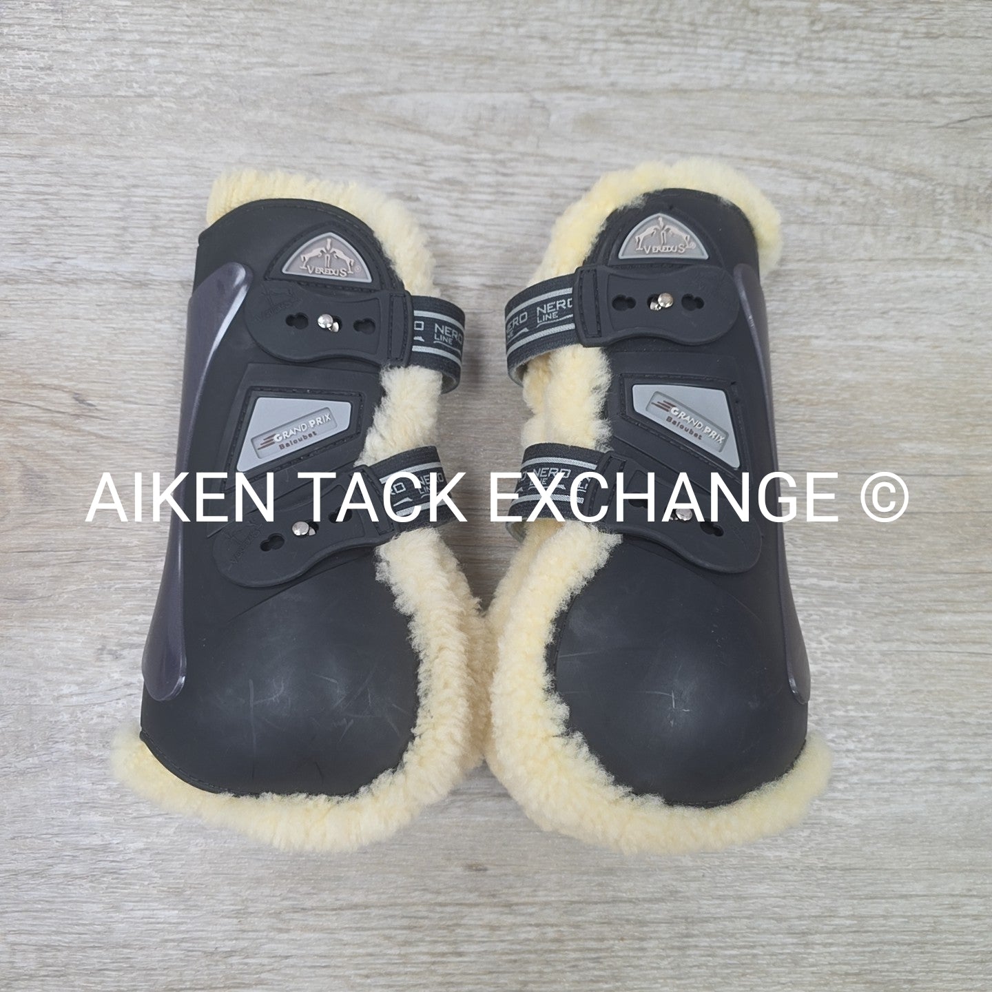 Veredus Nero Line Grand Prix Baloubet Sheepskin Tendon Boots, Size Large