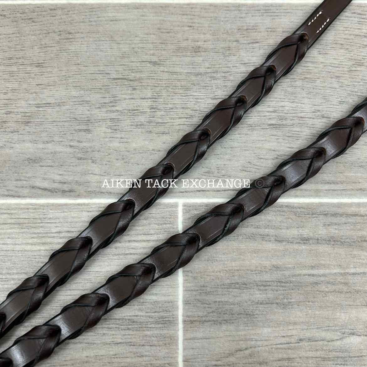 KL Select Red Barn Sovereign Hunter Bridle with Reins, Brown, Size Pony