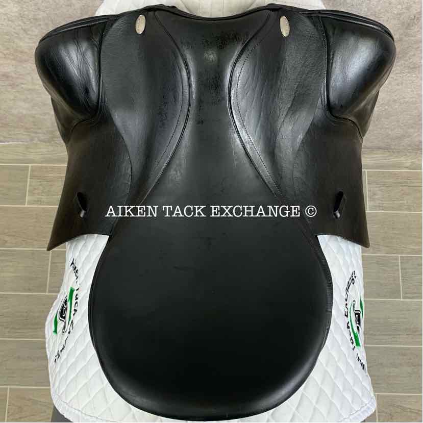 **SOLD** Jaguar by Harry Dabbs XKC Dressage Saddle, 17" Seat, Medium Wide Tree, Wool Flocked Panels, Buffalo Leather