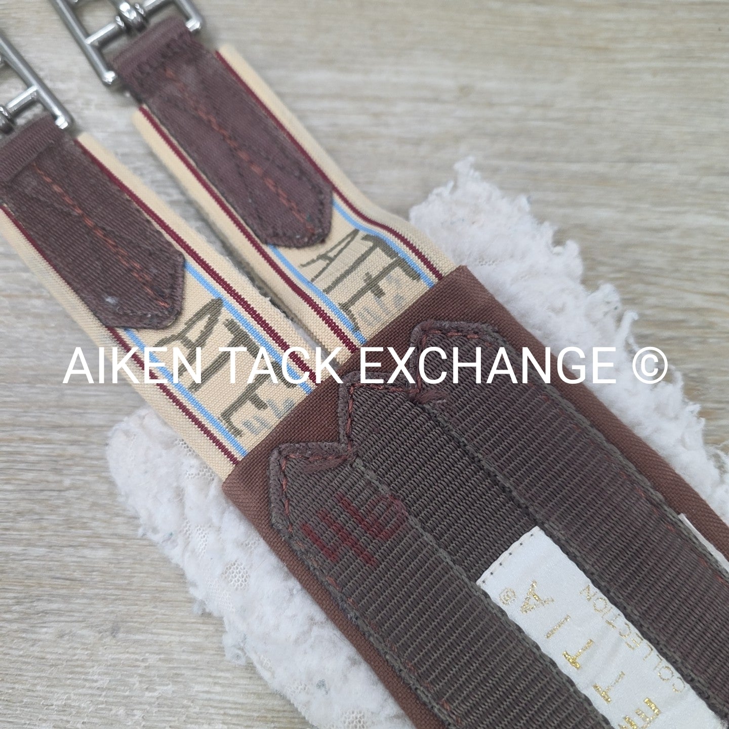 Lettia Fleece Lined CoolMax Girth with Double Elastic, Brown, 46"