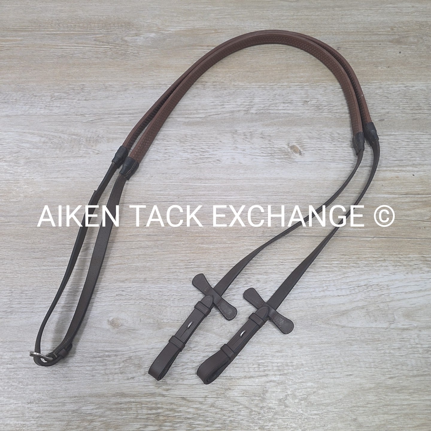 BARGAIN BUNDLE: Nunn Finer Elastic Breastplate & ExionPro Rubber Reins, Brown, S