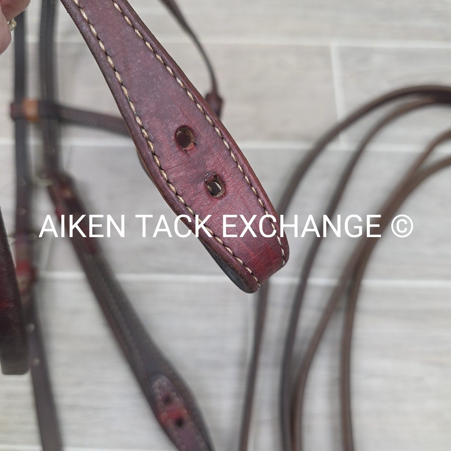 Western Browband Bridle with Split Reins, Brown, Size Full