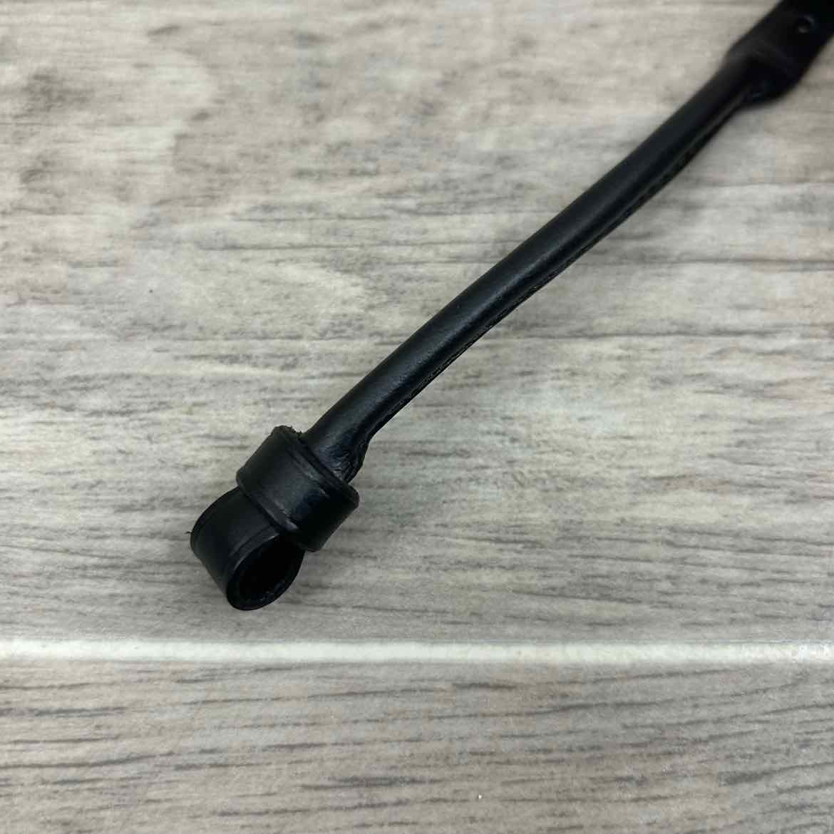 Leather Lip Strap, Black