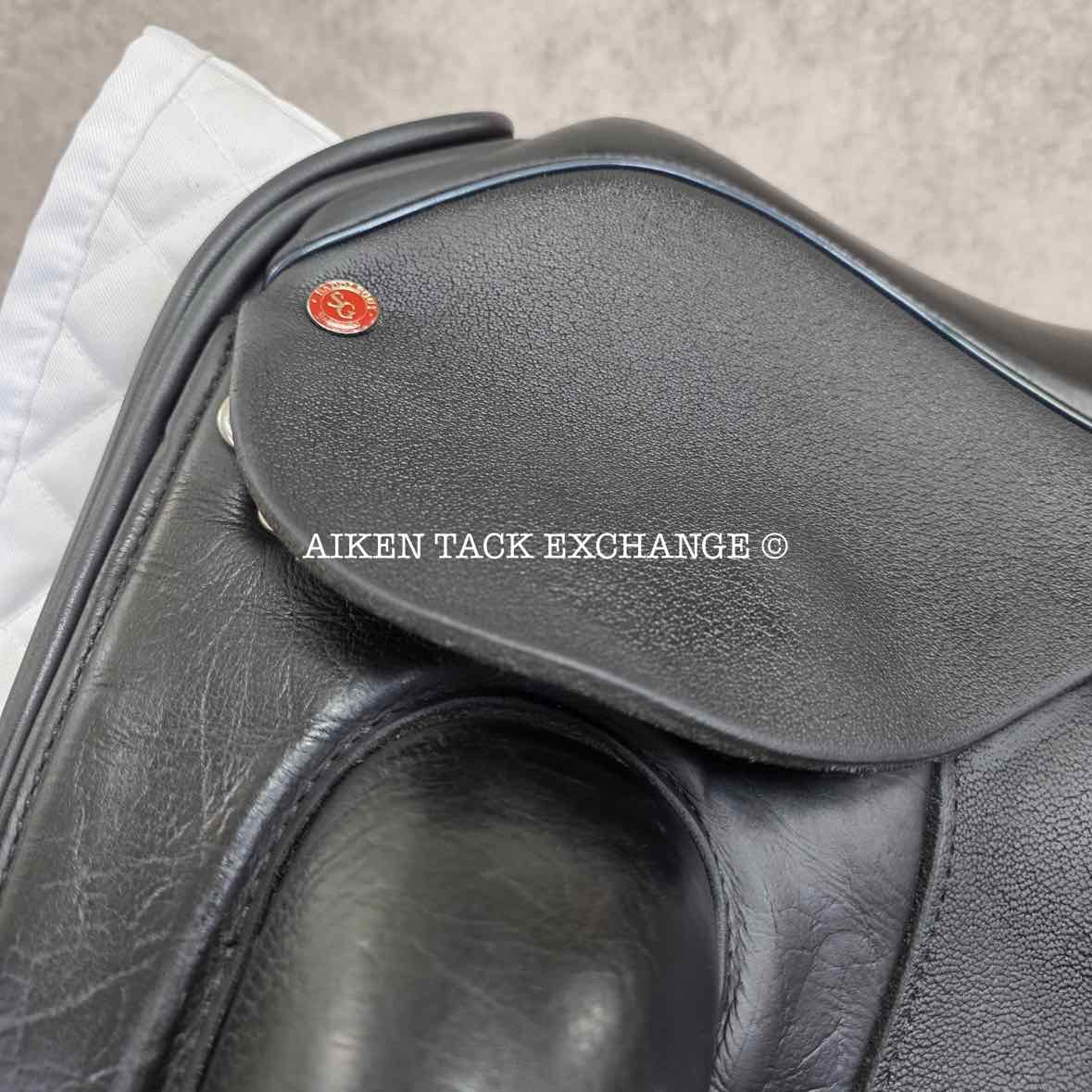 Saddle Guy by Mike Scott Monoflap Dressage Saddle, 17.5" Seat, Short Flap, MW/W Tree, Wool Flocked Panels
