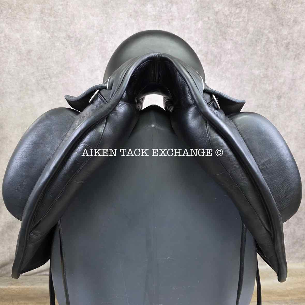 2013 Custom Saddlery Icon Coda Dressage Saddle, 17.5" Seat, Adjustable Tree, Wool Flocked Panels