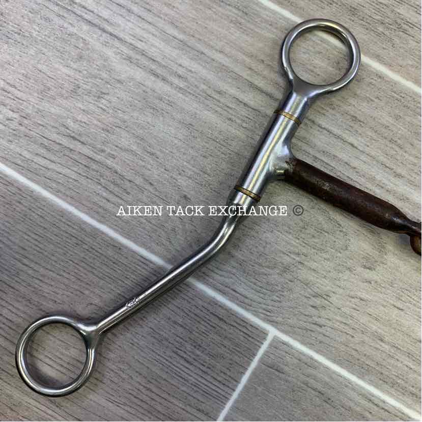 Reinsman 563 Single Joint Sweet Iron Shanked Bit 5"