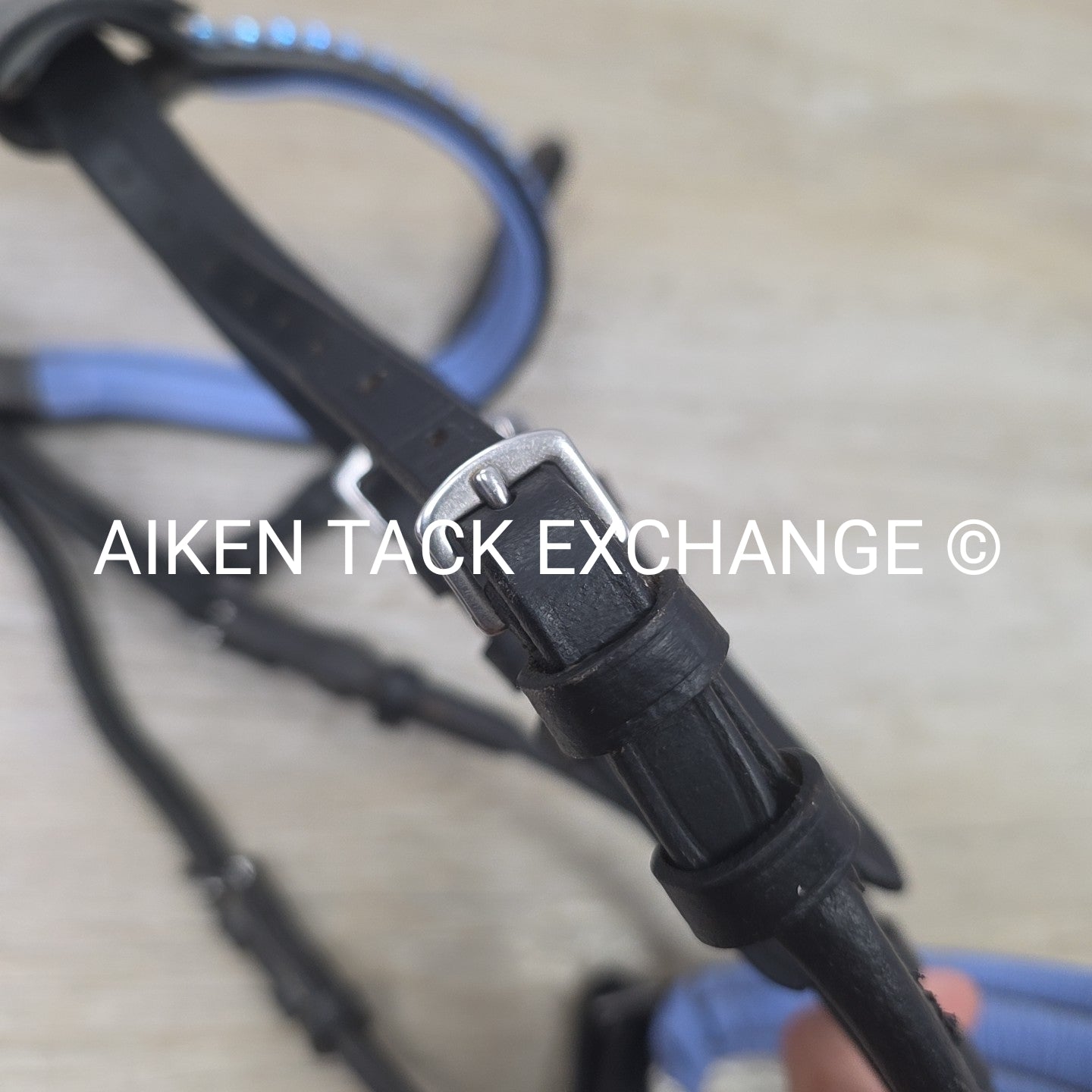 Halter Ego Rolled Dressage Bridle, No Reins, Size Cob