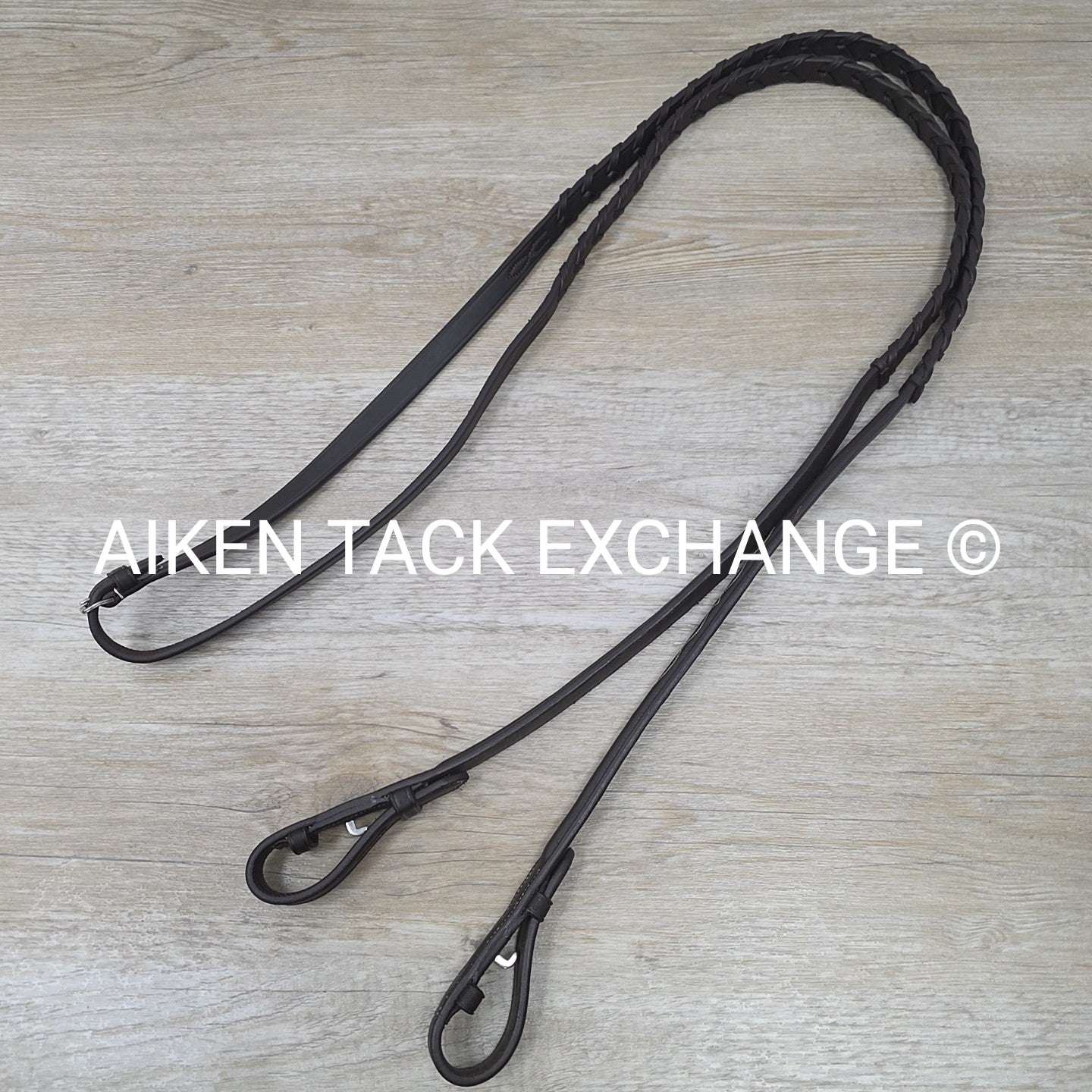 Ovation ATS Raised Fancy Stitched Bridle with Matching Reins, Brown, Size Full