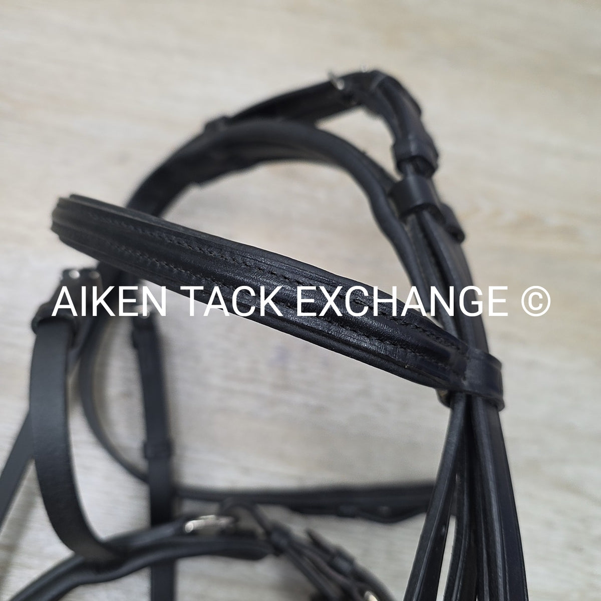 Otto Schumacher Padded Double Bridle, No Reins, Black, Size 1 - Cob