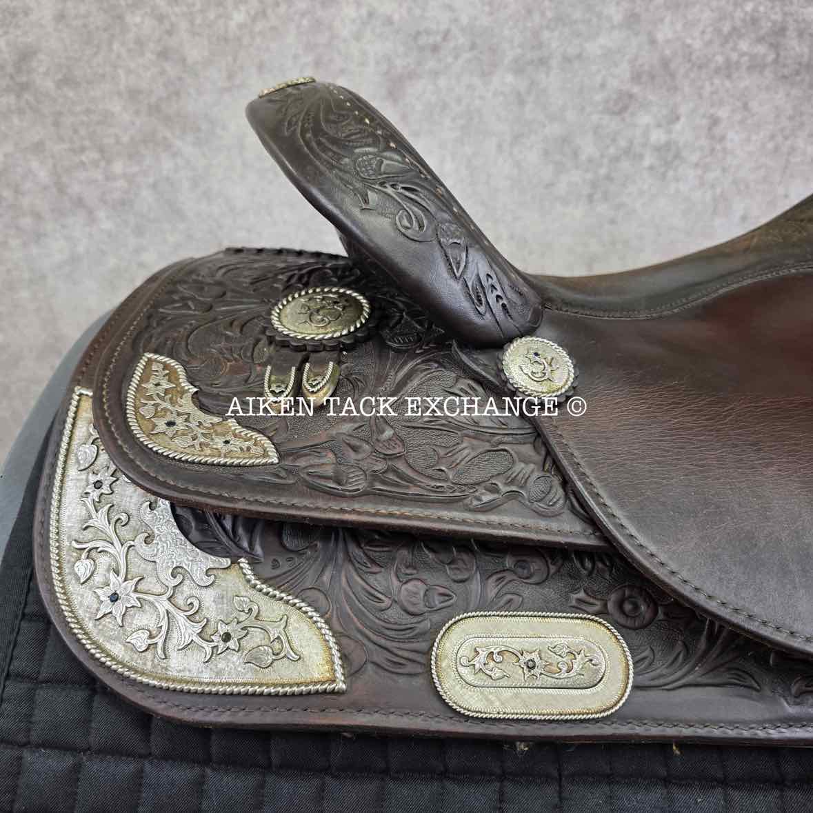 2001 Circle Y 2375 Equitation Western Saddle, 16.5" Seat, Regular Tree - Semi QH Bars
