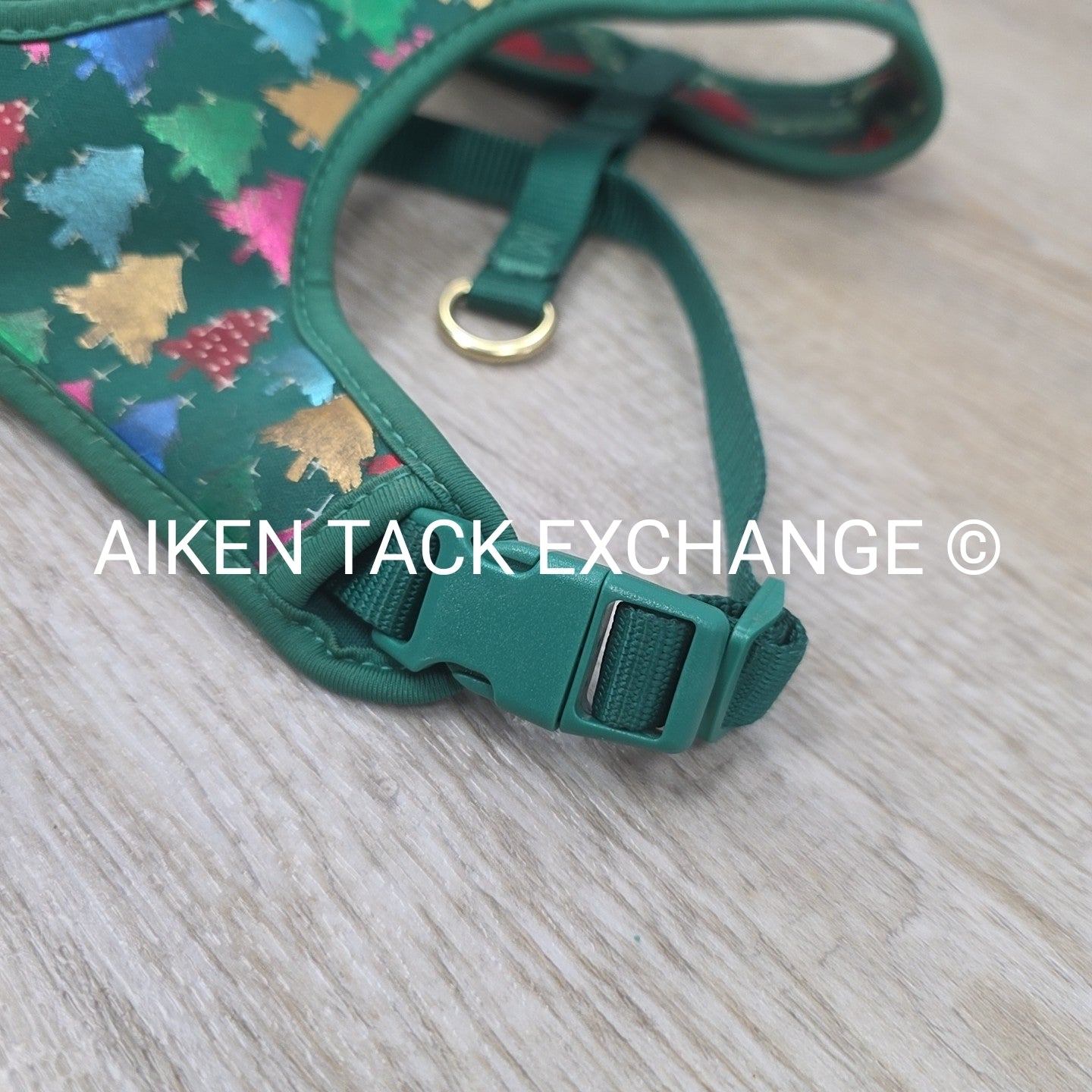 Holiday Pattern Dog Harness + Leash, Size Small