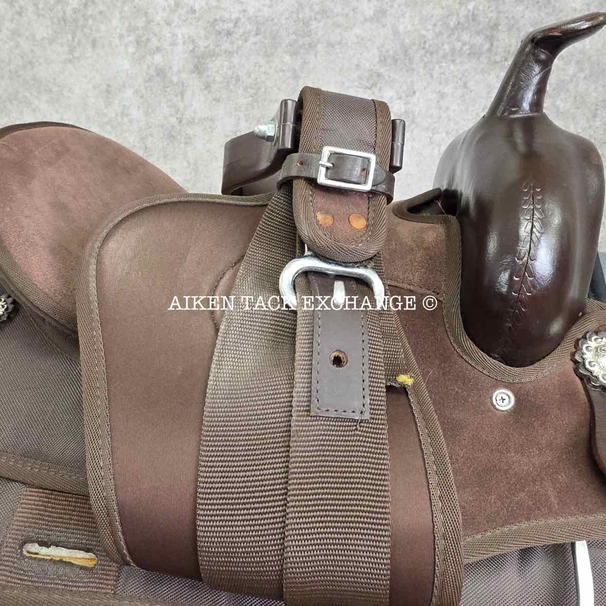 Tough 1 King Series 9215 Synthetic Western Saddle, 15" Seat, Wide Tree - Full QH Bars