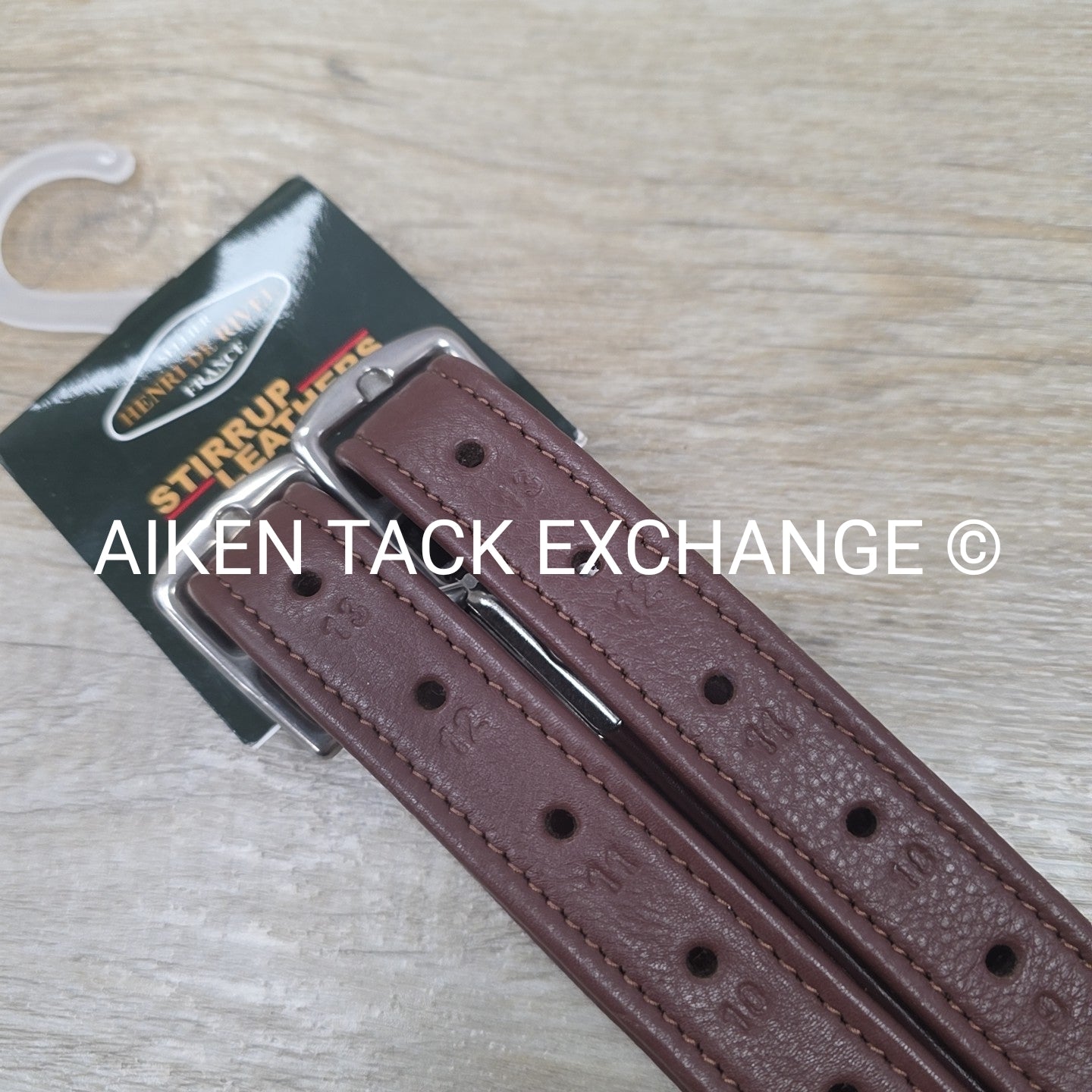 HDR Triple Covered Close Contact Stirrup Leathers, Australian Nut, 48"