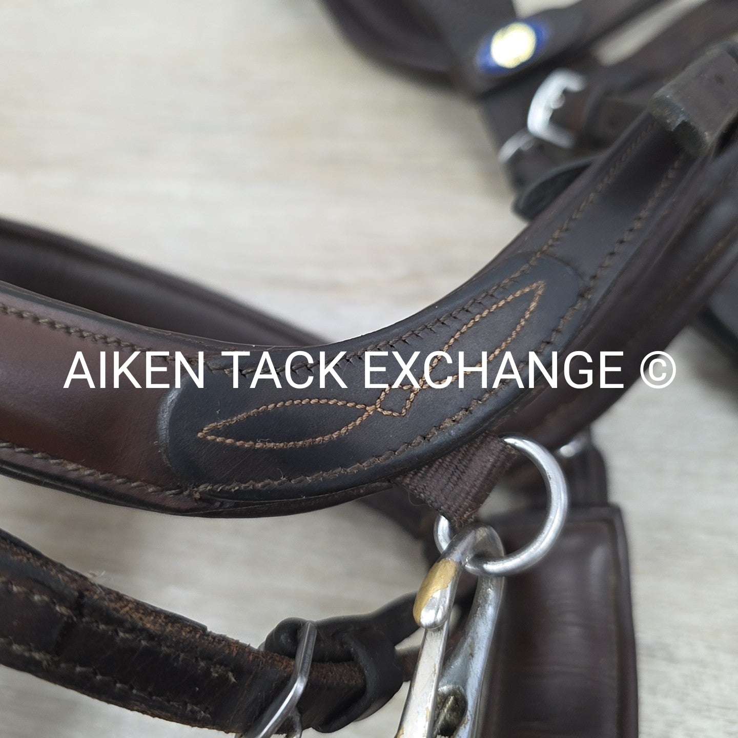 PS of Sweden Jump Off Anatomic Bridle, No Reins, Brown, Size Full
