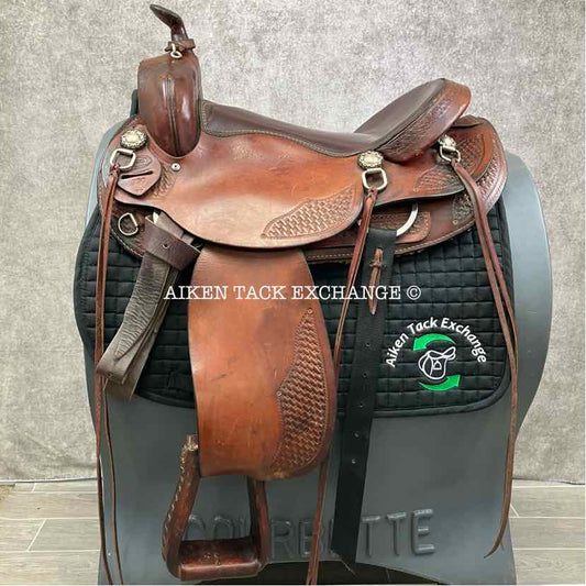 Dakota 750 Western Saddle, 17" Seat, Wide Tree - Full QH Bars